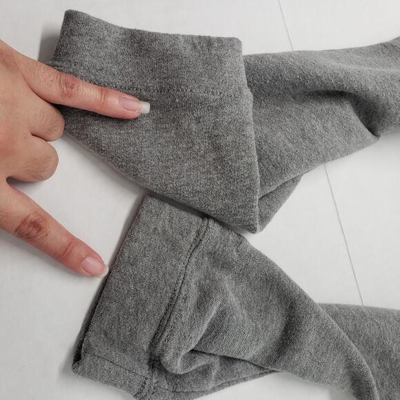 Hollister Cropped Hoodie Womens Small Gray Lace Up Casual Loungewear Pilates - Picture 7 of 14